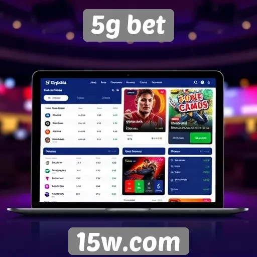 Interface do usuário do 5g bet é intuitiva